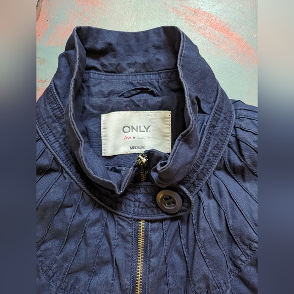 💙 ONLY 💙 Blue Bomber Jacket - Picture 4 of 8